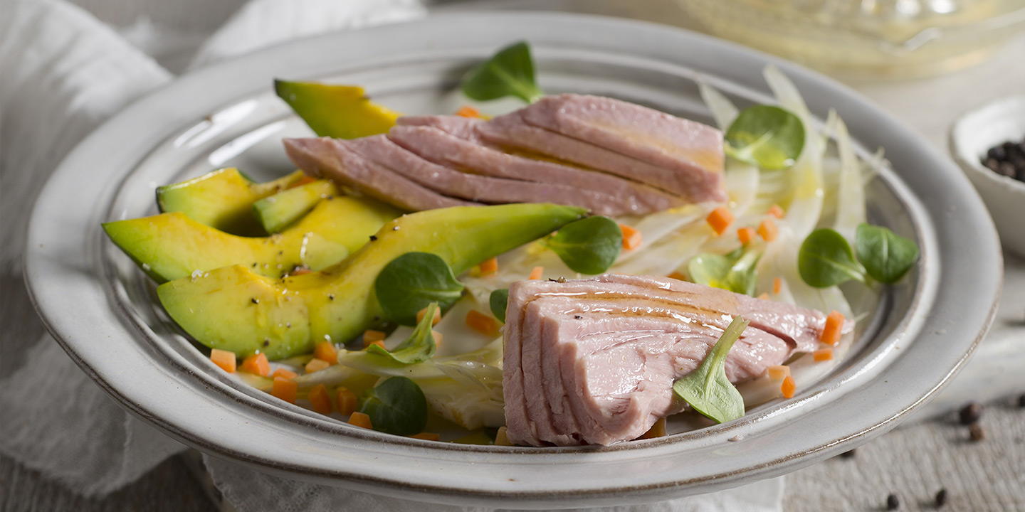 Salade au thon, fenouil et à l’avocat