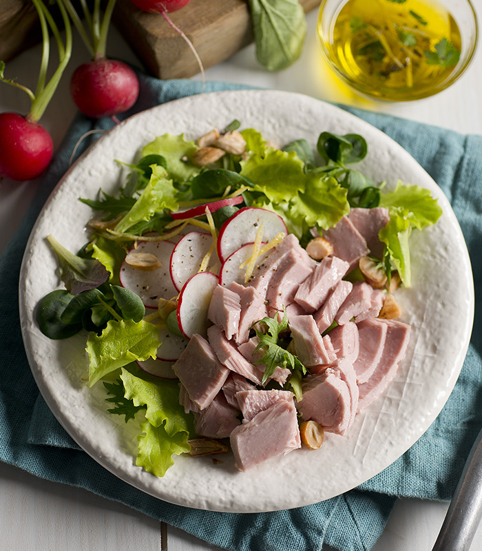 Tonijnsalade met citroensmaak